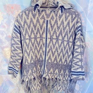 Aztec 🥶blue grey Hoodie sweater LAST CALL ☎️